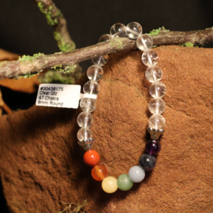 Bergkristall Chakra Armband 0,8