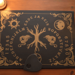 Witchboard / Hexenbrett / Ouija Board mit Blanchette – 58 x 43 cm Lebensbaum